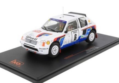 Изображение IXO 1/24  PEUGEOT 205 Turbo 16 №6 Peugeot Talbot Sport Salonen/Harjanne 3 место Rally Monte Carlo Чемпион мира 1985