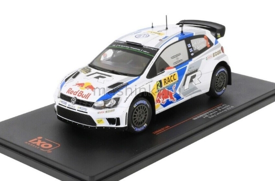 Изображение IXO 1/24 VW Polo R WRC №2 Red Bull Volkswagen Motorsport Latvala/Anttila 2 место Rally Catalunya 2014
