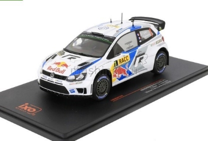 Изображение IXO 1/24 VW Polo R WRC №1 Red Bull Volkswagen Motorsport Ogier/Ingrassia победитель Rally Catalunya Чемпион мира 2014