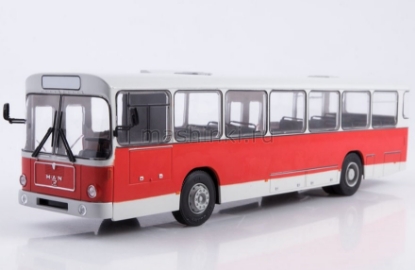Изображение НАШИ АВТОБУСЫ-51 1/43 Автобус МАN SL 200 красно-белый (11.08.2023)