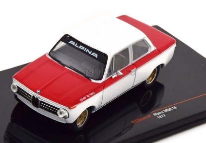 Изображение IXO 1/43 BMW Alpina 2002 Tii 1972 white/red