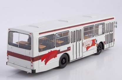 Изображение НАШИ АВТОБУСЫ-СПЕЦ-09 1/43 Автобус ЛАЗ-4969 бело-красный (01.10.2023)