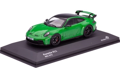 Изображение SOLIDO 1/43 PORSCHE 911 (992) GT3 Baujahr 2022 green