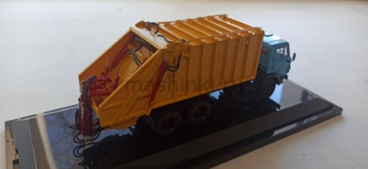 Изображение SCALE 1/43 КО-427 мусоровоз (К-53213) синий/желтый