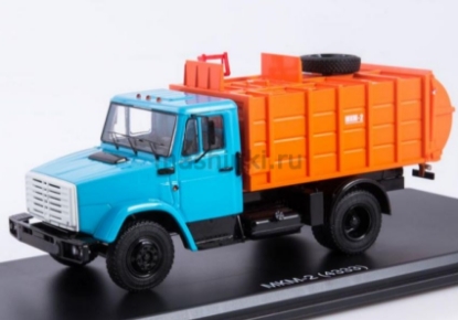 Изображение SSM 1/43 Мусоровоз с боковой загрузкой МКМ-2 (шасси З_Л-4333)