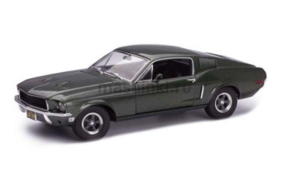 Изображение GREENLIGHT 1/18 FORD Mustang GT Fastback Bullitt 1968 highland green