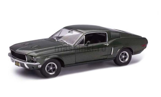 Изображение GREENLIGHT 1/18 FORD Mustang GT Fastback Bullitt 1968 highland green
