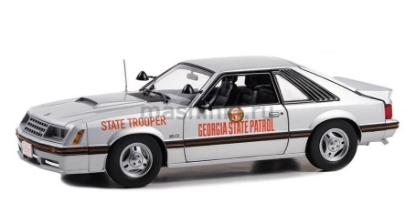 Изображение GREENLIGHT 1/18 FORD Mustang SSP Georgia State Patrol State Trooper 1982