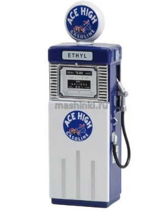 Изображение GREENLIGHT 1/18 Бензоколонка Wayne 505 Gas Pump ACE HIGH Gasoline 1951
