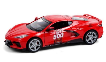 Изображение GREENLIGHT 1/24 CHEVROLET Corvette C8 Stingray Coupe Indianapolis 500 Official Pace Car 2020