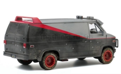 Изображение GREENLIGHT 1/24 GMC Vandura с пулевыми повреждениями (т/с Команда А) 1983