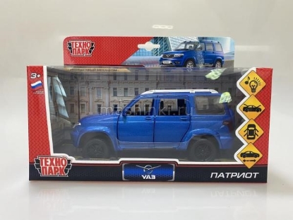 Изображение ТЕХНОПАРК 1/26 УАЗ Патриот/Patriot 17,8 см (свет, звук) синий