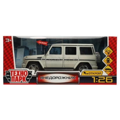 Изображение ТЕХНОПАРК 1/26 Внедорожник G-Class 17,5 см (свет, звук) белый