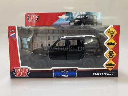 Изображение ТЕХНОПАРК 1/26 УАЗ Патриот/Patriot 17,8 см (свет, звук) черный