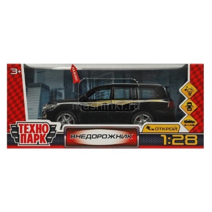 Изображение ТЕХНОПАРК 1/28 TOYOTA VR-X V8 внедорожник 17,5 см (свет, звук) черный