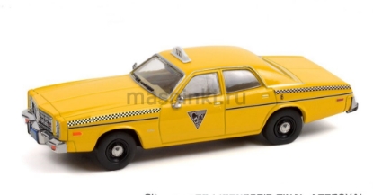Изображение GREENLIGHT 1/43 DODGE Monaco Taxi City Cab Co 1978 (к/ф Рокки III)