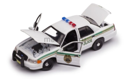 Изображение GREENLIGHT 1/43 FORD Crown Victoria Police Interceptor Miami Metro Police Department 2001 (т/c Декстер)