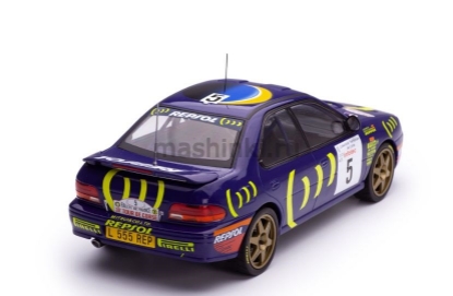 Изображение IXO 1/18 SUBARU Impreza 555 №5 Sainz/LMoya 4 место Rally Tour de Corse 1995