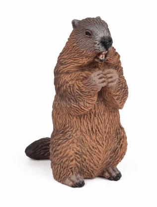 Изображение PAPO Сурок (Marmota) стоящий коричневый