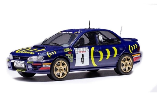 Изображение IXO 1/24 SUBARU Impreza 555 №4 555 Subaru WRT McRae/Ringer 5 место Tour de Corse Чемпион мира 1995