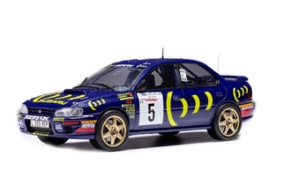 Изображение IXO 1/24 SUBARU Impreza 555 №5 555 Subaru WRT Sainz/Moya 4 место Tour de Corse 1995