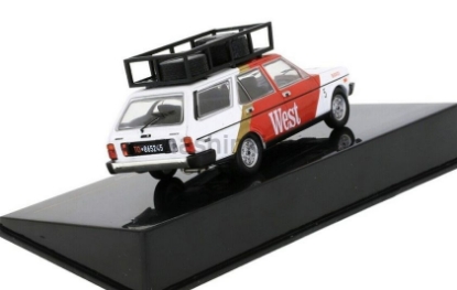 Изображение IXO 1/43 FIAT 131 Panorama техничка West Racing Team багажник, колеса на крыше 1979