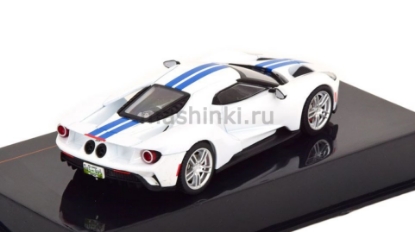 Изображение IXO 1/43 FORD GT 2017 white/blue