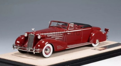 Изображение GLM STAMP 1/43 CADILLAC 452D V16 Victoria Convertible Coupe (открытый) 1934 maroon