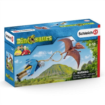 Изображение SCHLEICH Динозавры набор Преследование с реактивным ранцем