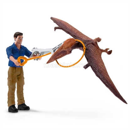 Изображение SCHLEICH Динозавры набор Преследование с реактивным ранцем