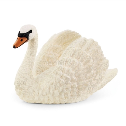 Изображение SCHLEICH Птица лебедь плывущий белый
