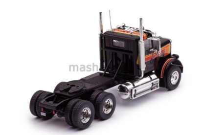Изображение IXO 1/43 Седельный тягач FREIGHTLINER FLC 120 64 T 1977 black/red/yellow
