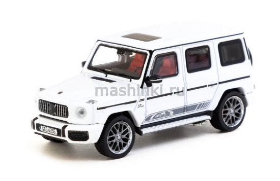 Изображение TARMAC WORKS 1/64 MERCEDES-BENZ G-Klasse G63 AMG Edition 55 (W463) 2015 white