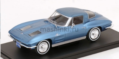 Изображение WHITEBOX 1/24 CHEVROLET Corvette C2 Stingray 1963 light blue metallic