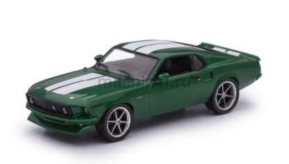 Изображение IXO 1/43 FORD Mustang Custom 1969 green metallic/white