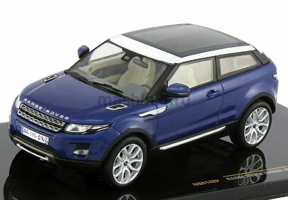 Изображение IXO 1/43 LAND ROVER Range Rover Evoque 3 двери 2011 baltic blue/white