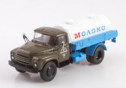 Изображение SSM 1/43 АЦПТ-4,1 (130) МОЛОКО цистерна хаки/сине-белый