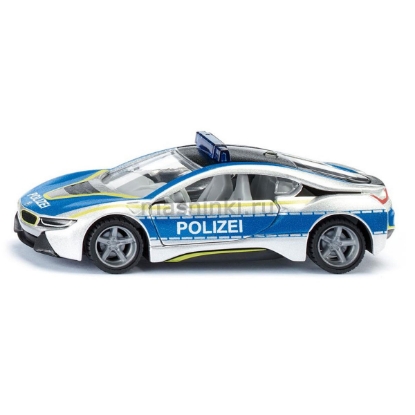 Изображение SIKU 1/50 BMW i8 Polizei серебристый