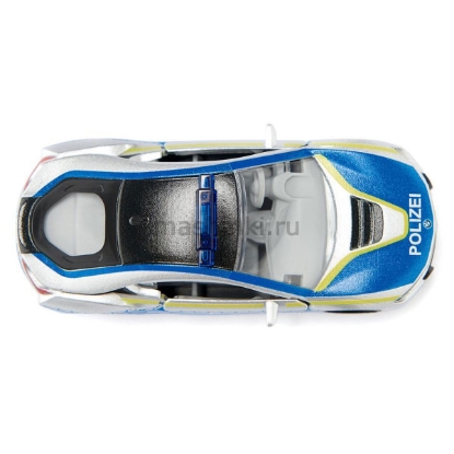 Изображение SIKU 1/50 BMW i8 Polizei серебристый