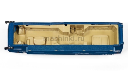 Изображение SIKU 1/50 Автобус-дом на колесах синий + машина в гараже