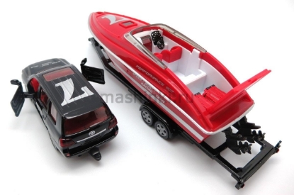 Изображение SIKU 1/55 TOYOTA Land Cruiser + катер на прицепе