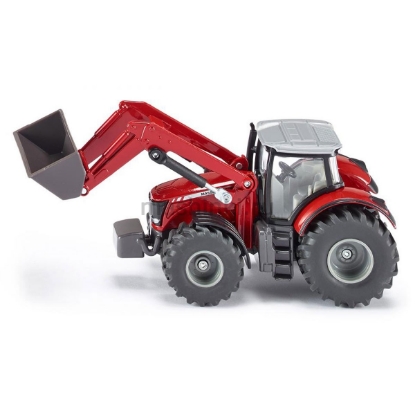 Изображение SIKU 1/50 Трактор MASSEY FERGUSON с фронтальным погрузчиком
