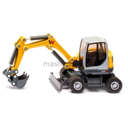 Изображение SIKU 1/50 Экскаватор колесный WACKER Neuson EW65 желтый