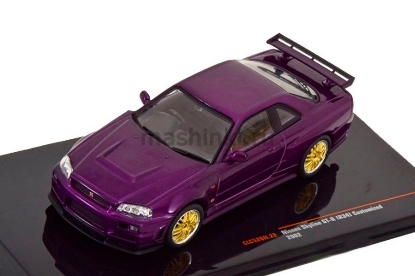 Изображение IXO 1/43 NISSAN Skyline GT-R (R34) Custom 2002 purple metallic