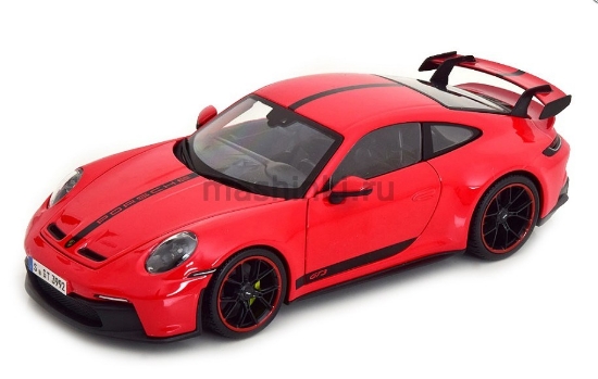 Изображение MAISTO 1/18 PORSCHE 911 GT3 2022 red/красный