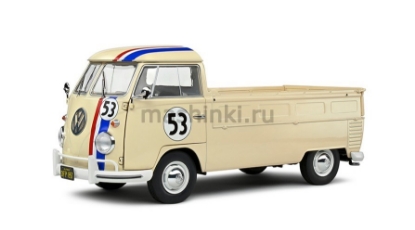 Изображение SOLIDO 1/18 VW T1 Pick Up Racer 53 1950 beige/бежевый