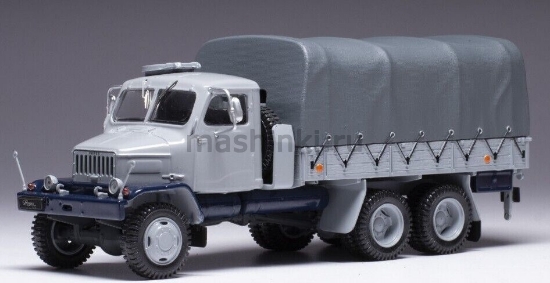 Изображение IXO 1/43 PRAGA V3S 6x6 бортовой грузовик с тентом 1962 grey