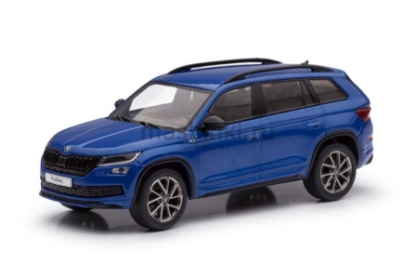 Изображение IXO 1/43 SKODA Kodiaq Sportline 4х4 2018 blue metallic