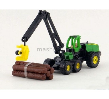 Изображение SIKU 1/87 JOHN DEERE с манипулятором и бревнами