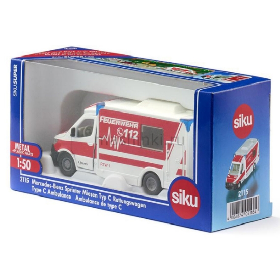 Изображение SIKU 1/50 MERCEDES-BENZ  Sprinter Скорая